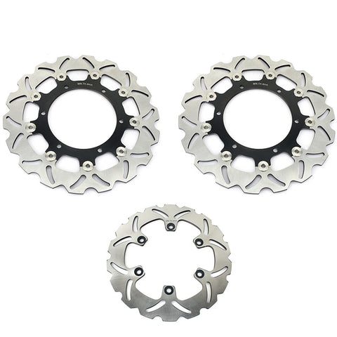 Front Rear Brake Disc Rotors for Yamaha YZF600R 1996-2007 YZF1000R 1996-2001 YZF-R1 1998-2001