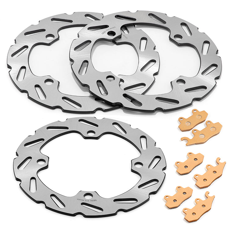 For Can-Am Commander 800 2011-2020 / Commander 1000 2011-2015 Front Rear Brake Disc Rotors / Pads