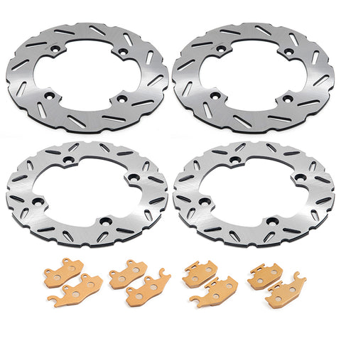 For Can Am Maverick 1000 XXC STD XRS 2014-2016 Front Rear Brake Disc Rotors / Pads