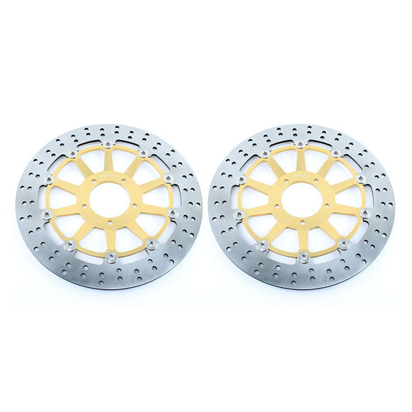 Front Rear Brake Disc Rotors for Ducati 848 EVO 2011-2013 / Monster S4R/S4RS Testastretta 2006-2008 / Monster S4RS Tricolore 2008