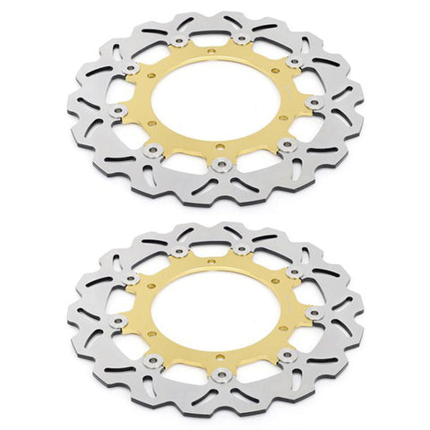 2pcs Front Brake Disc Rotors for Yamaha XV535 Virago 1995-2003 XVS1300 V-Star 2007-2013