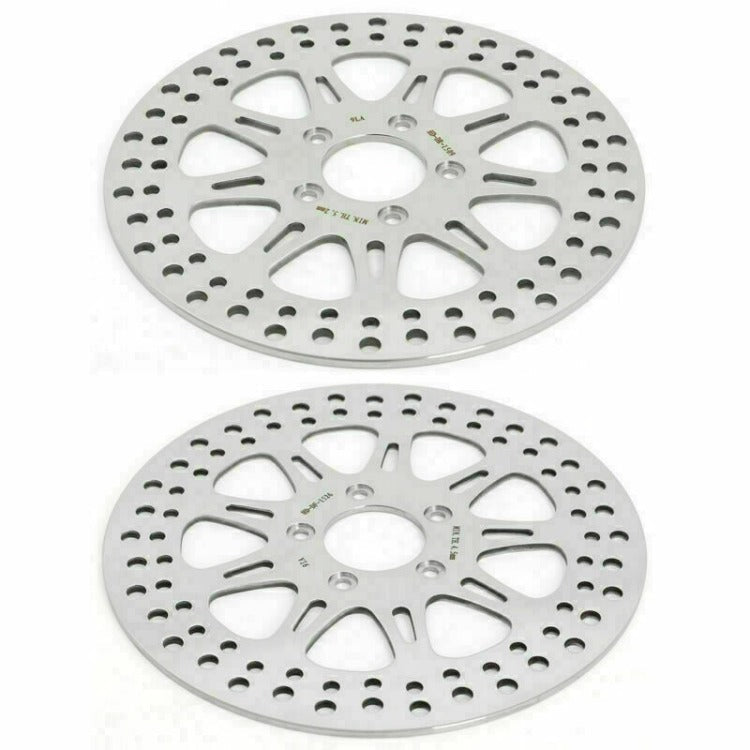 Front Rear Brake Disc for Harley Davidson Softail FLSTF FLSTFB Fat Boy / FLSTN Deluxe 2015-2017 / FXST Standard 2015