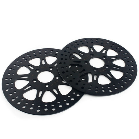 2pcs 11.8" Front Brake Disc Rotors for Harley Softail FLDE Deluxe / FLFBS Fat Boy 114 / FXBB Street Bob 2018-2023 / FXLR Low Rider 2018-2021